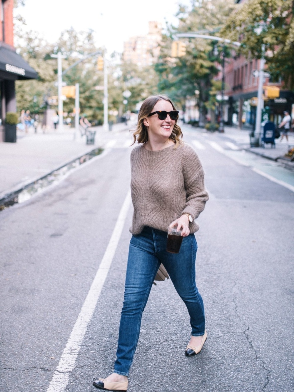 Sézane Gisele Sweater in Taupe Brown - Picture 8 of 8